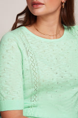 King Louie Agnes Top Marea Cameo Green #farve_cameo-green