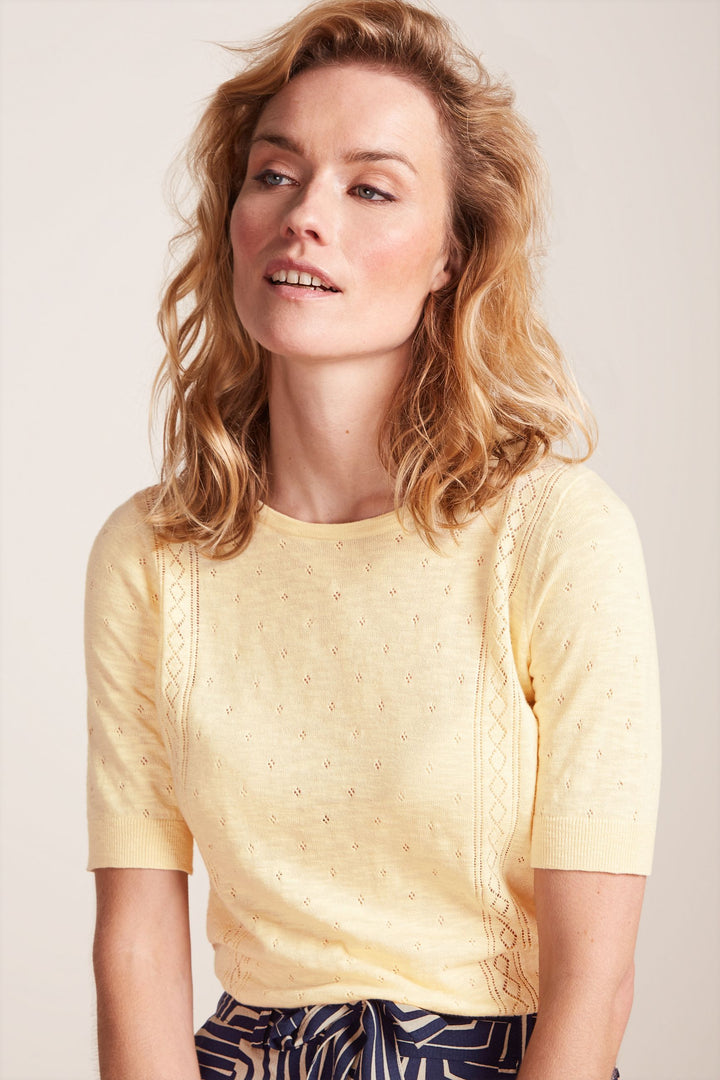 King Louie Agnes Top Marea Reed Yellow #farve_reed-yellow