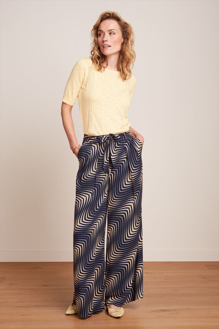 King Louie Agnes Top Marea Reed Yellow #farve_reed-yellow