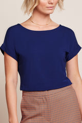 King Louie Aria Top Caprice #farve_beacon-blue