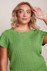 King Louie Audrey Top Rocky Ajour Jade Green #farve_jade-green