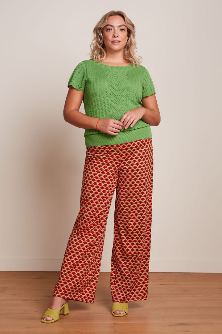 King Louie Audrey Top Rocky Ajour Jade Green #farve_jade-green
