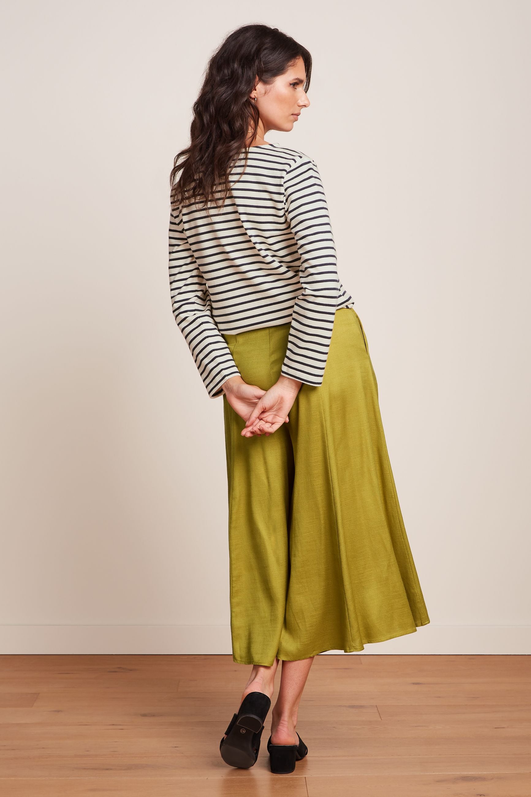 King Louie Boatneck Top Britney Stripe #farve_evening-blue