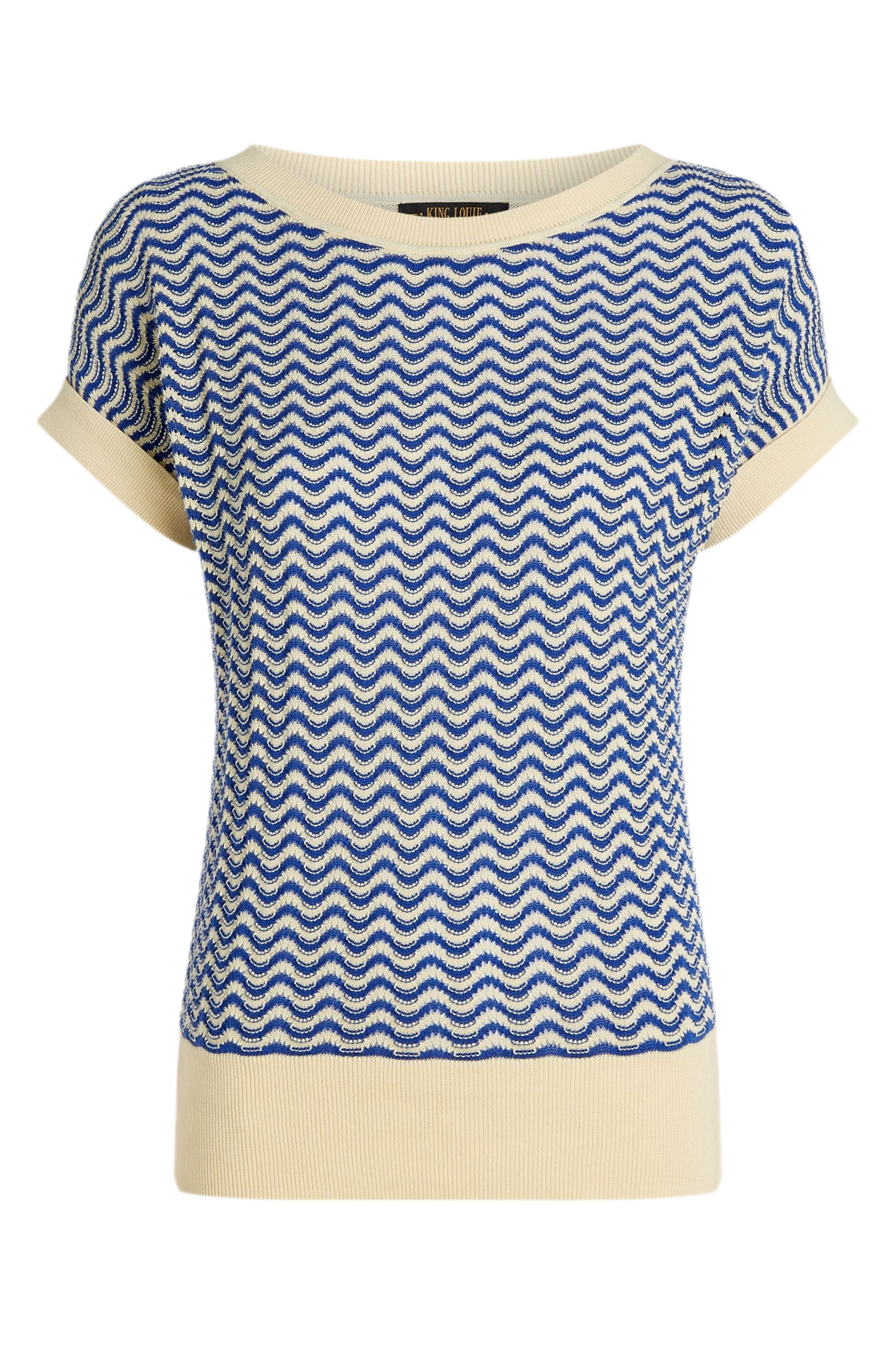 King Louie Boatneck Top Tide #farve_bluing