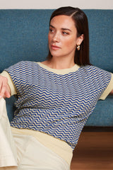 King Louie Boatneck Top Tide #farve_bluing