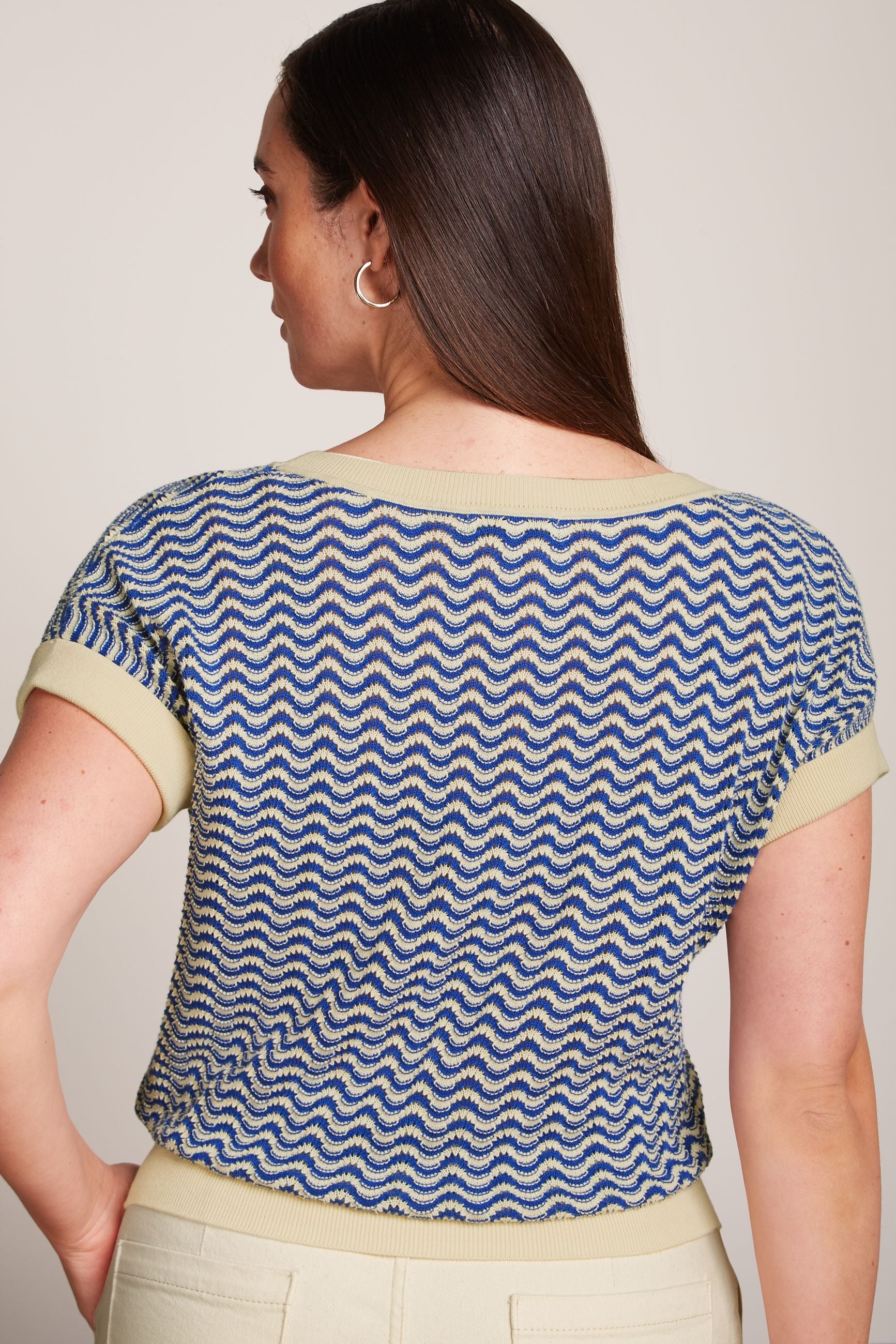 King Louie Boatneck Top Tide #farve_bluing
