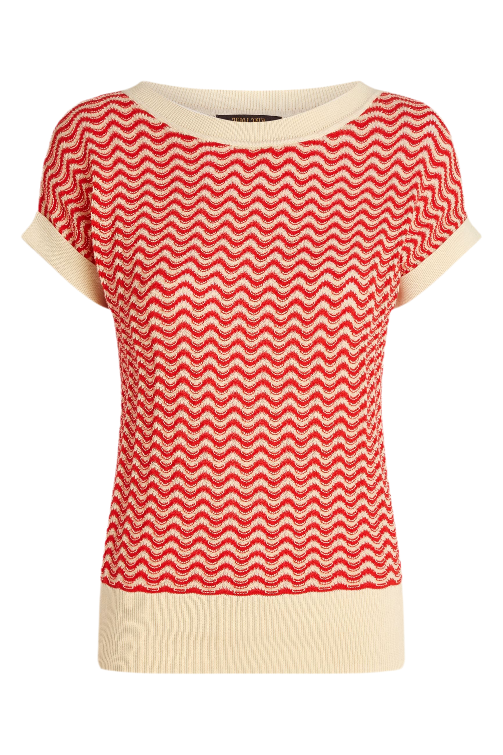 King Louie Boatneck Top Tide #farve_fire-red