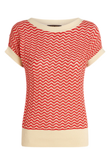 King Louie Boatneck Top Tide #farve_fire-red