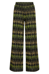 King Louie Border Pallazzo Pants Diva Jacquard