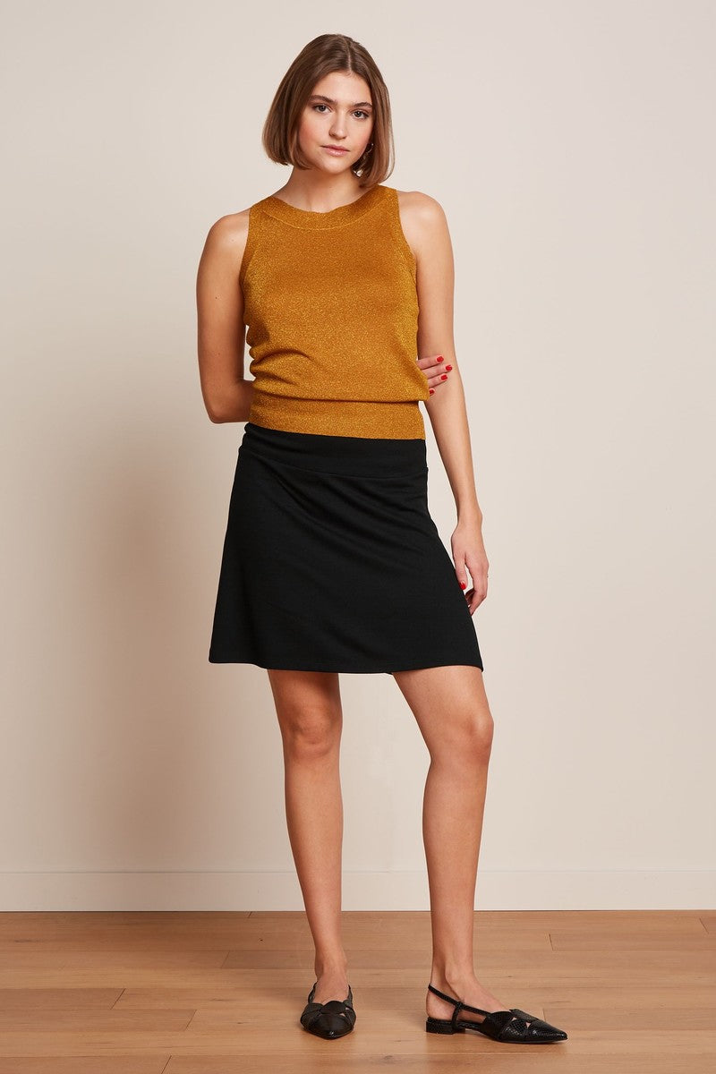 King Louie Border Skirt Milano Uni #farve_black