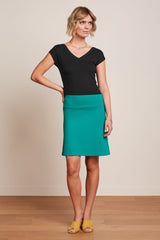 King Louie Border Skirt Milano Uni #farve_kayaking-green