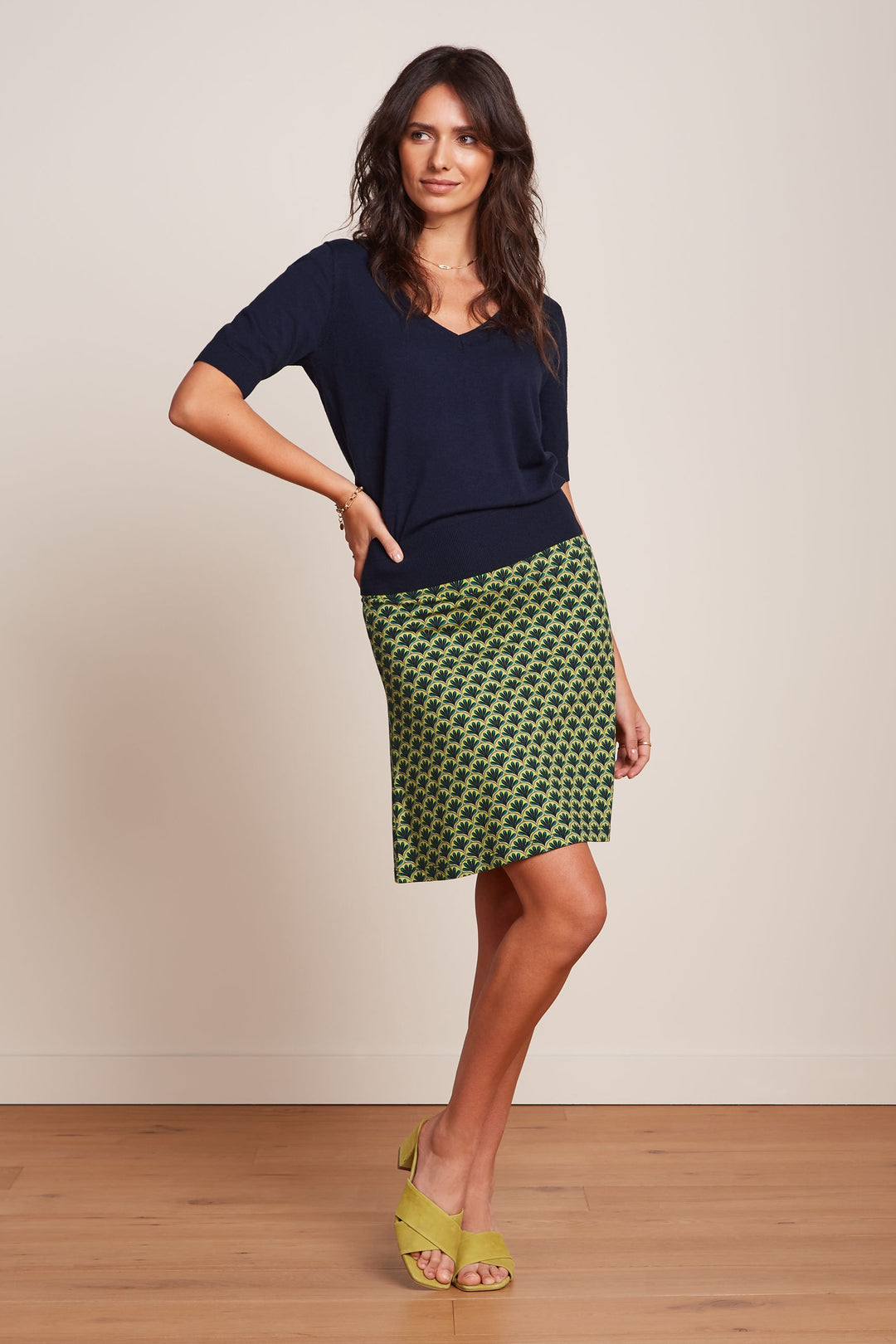 King Louie Border Skirt Touche #farve_beacon-blue