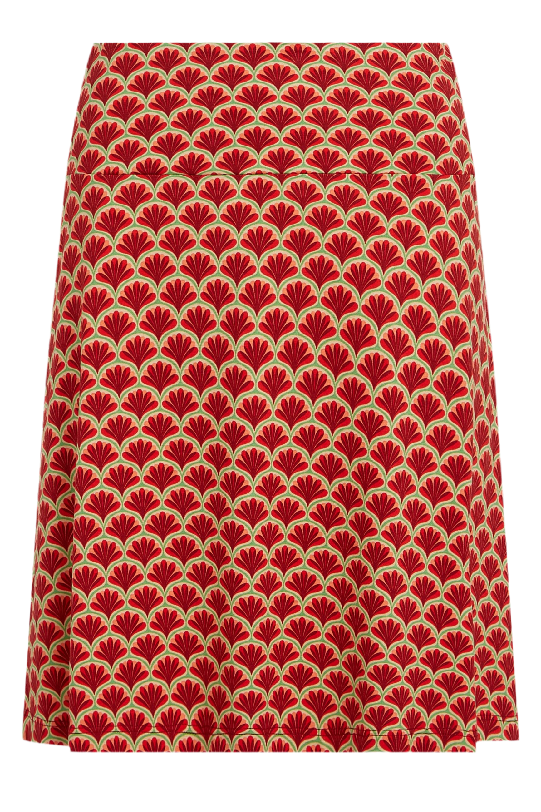 King Louie Border Skirt Touche #farve_true-red