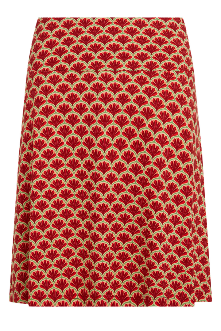 King Louie Border Skirt Touche #farve_true-red