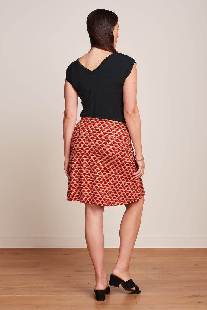 King Louie Border Skirt Touche #farve_true-red