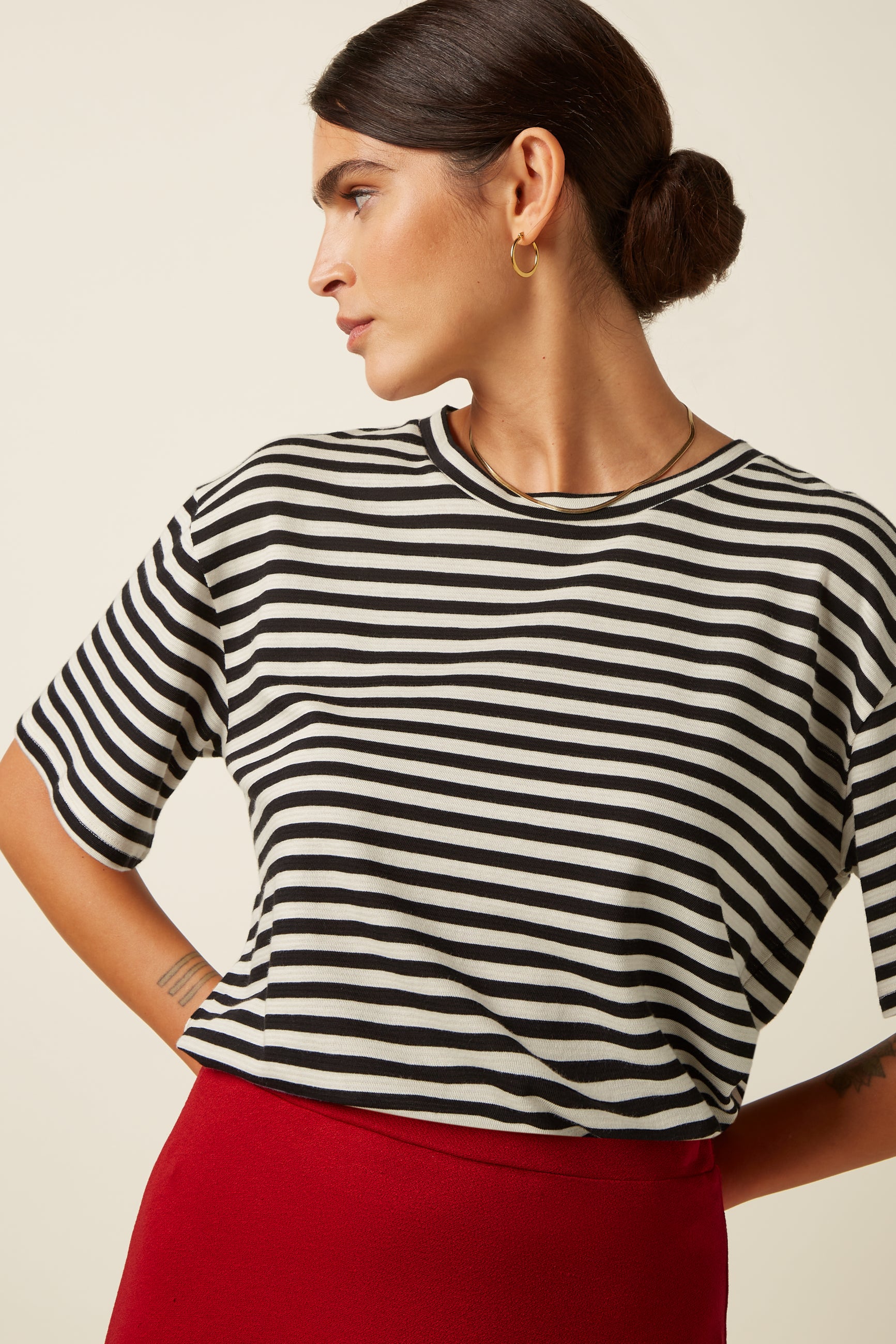 King Louie Boxy Top Chopito Stripe