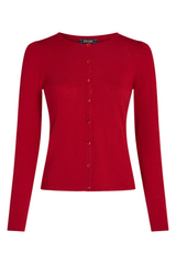 King Louie Cardigan Roundneck Cocoon - Icon Red Sophies.dk #farve_icon-red