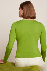 King Louie Cardigan Roundneck Cocoon Sophies.dk #farve_dark-citron