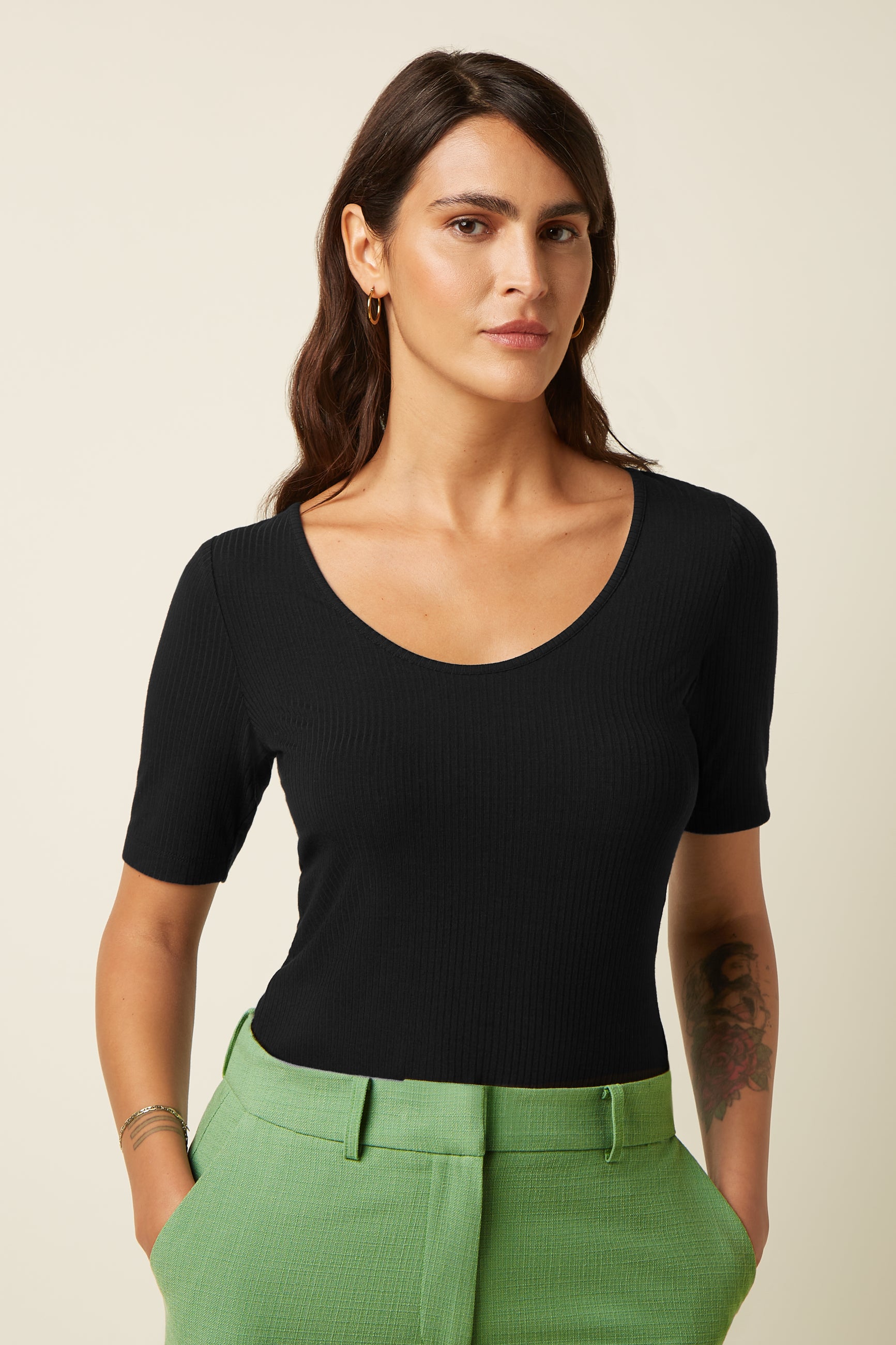 King Louie Carice Top Uni Rib