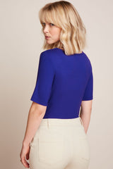 King Louie Carice Top Uni Rib #farve_bluing