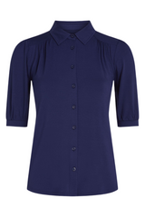 King Louie Carina Blouse Viscose Light #farve_beacon-blue