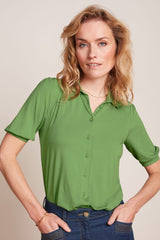 King Louie Carina Blouse Viscose Light #farve_shade-green