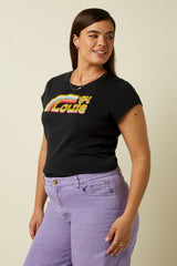 King Louie Cath Tee Placement Print