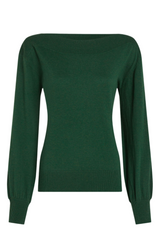 King Louie Cybil Top Cocoon #farve_forest-green