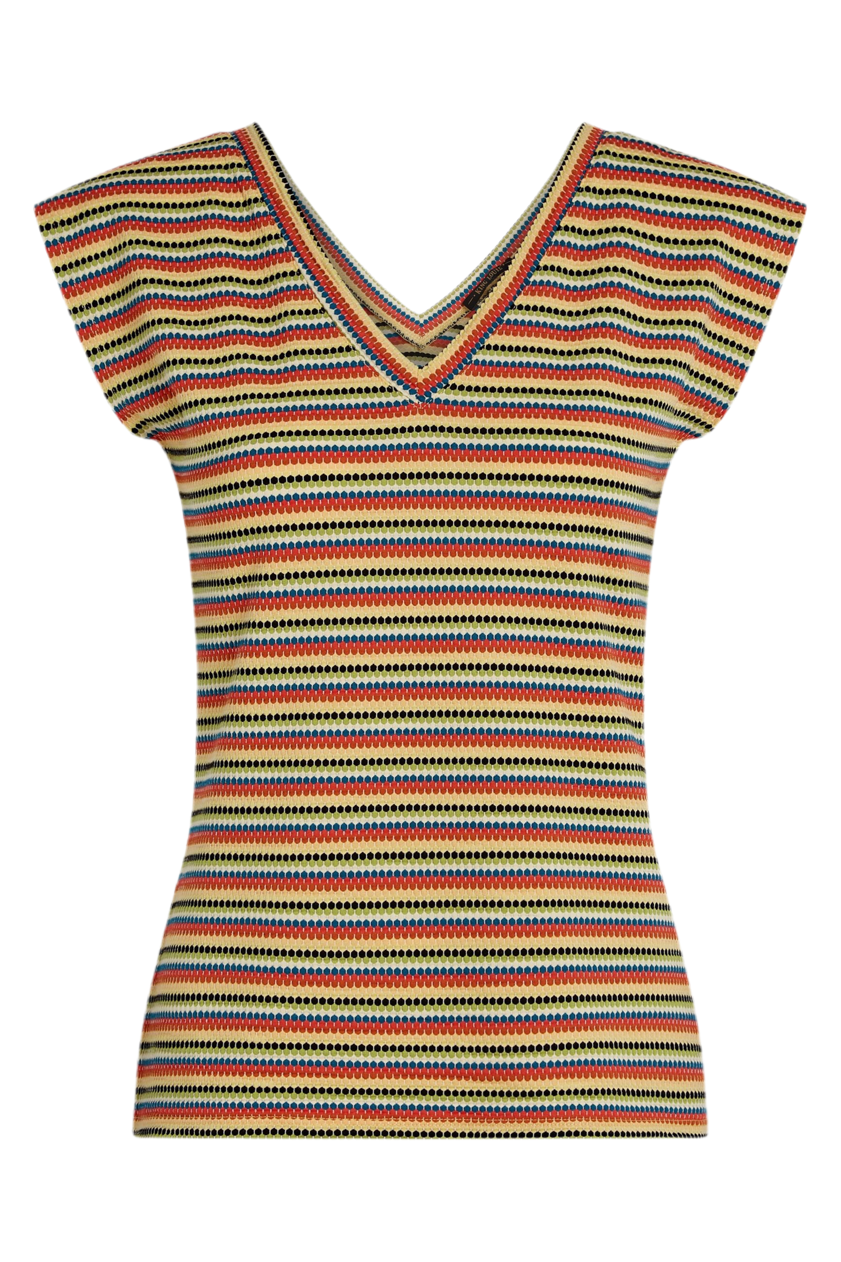 King Louie Double V Top Beebop Stripe