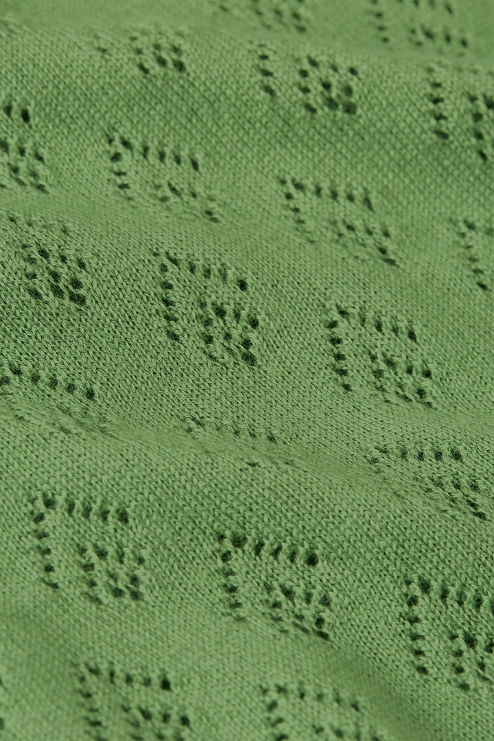 King Louie Double V Top Mateo Knit Jade Green #farve_jade-green