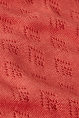 King Louie Double V Top Mateo Knit Tweed Orange #farve_tweed-orange