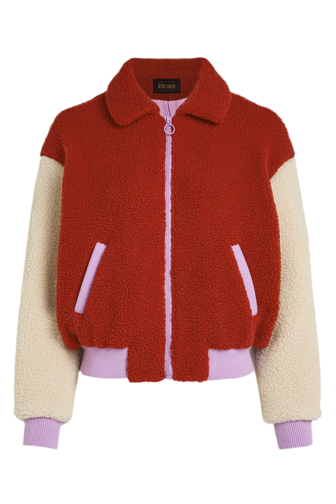 King Louie Fay Jacket Teddy #farve_red