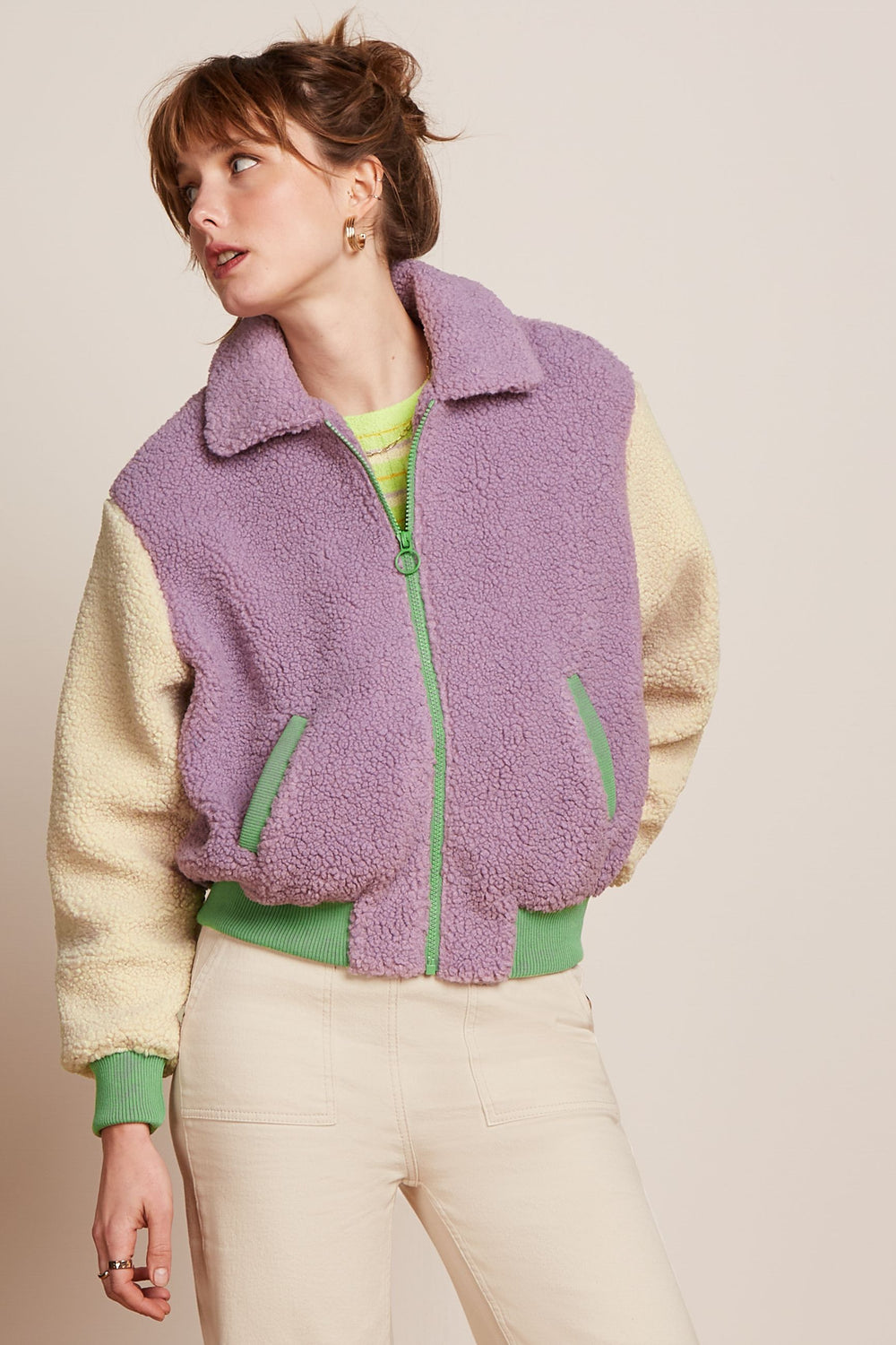 King Louie Fay Jacket Teddy #farve_sheer-lilac