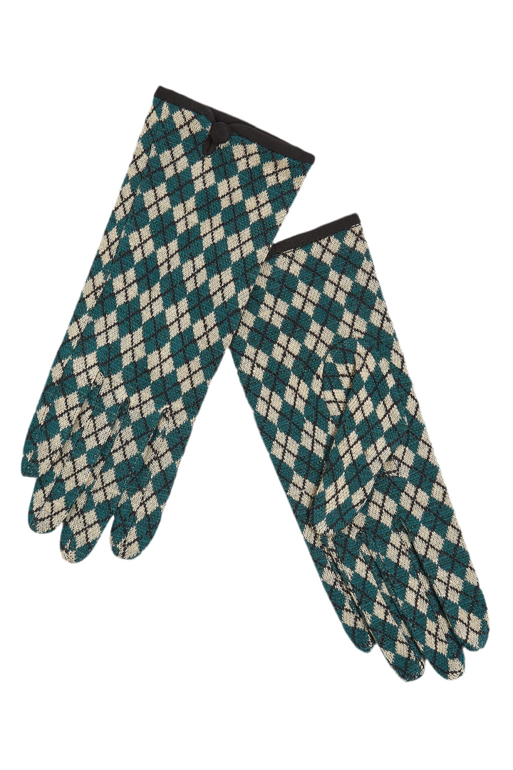 King Louie Gloves Argyle #farve_urban-green