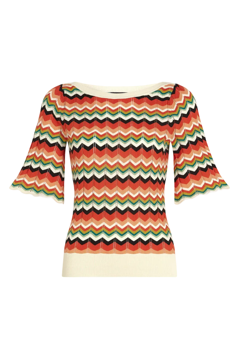 King Louie Ivy Top Wide Sleeve Le Roy