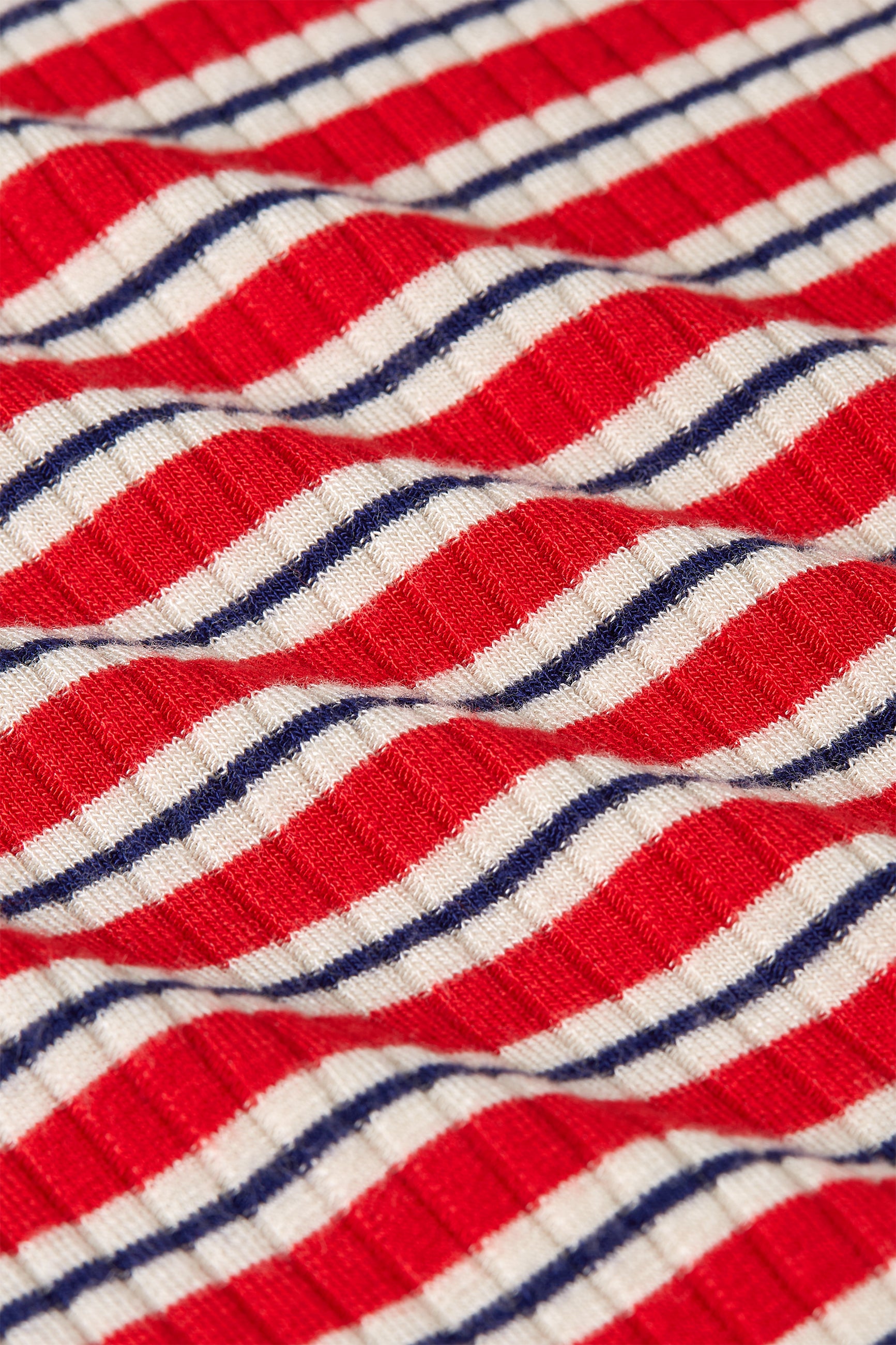 King Louie Lili Tee Surf Stripe Fire Red #farve_fire-red