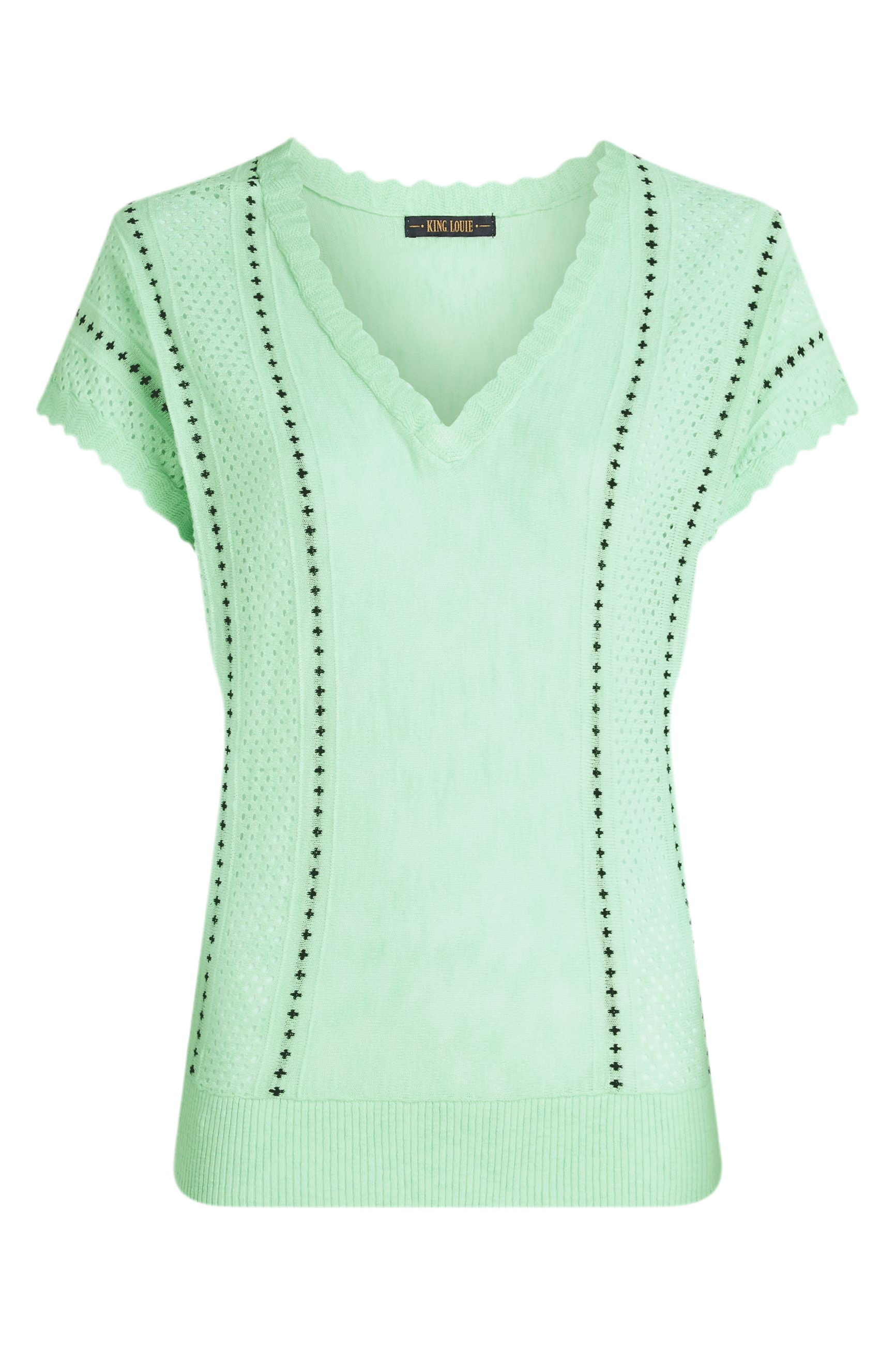 King Louie Lyra Top Marea Cameo Green #farve_cameo-green