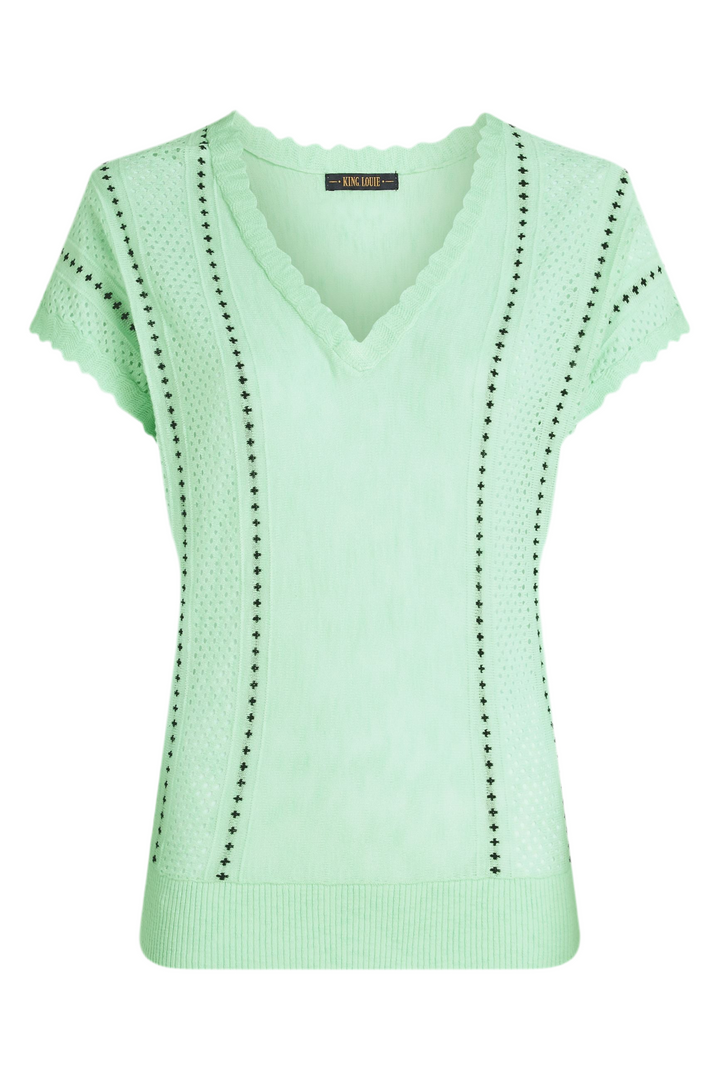 King Louie Lyra Top Marea Cameo Green #farve_cameo-green