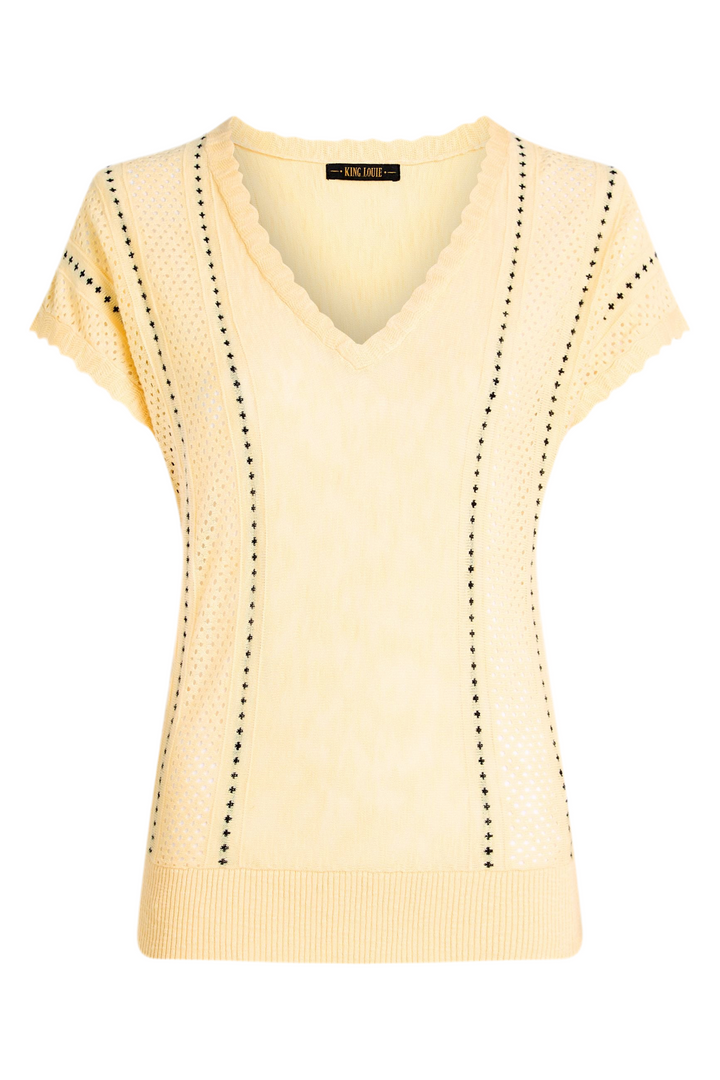 King Louie Lyra Top Marea Reed Yellow #farve_reed-yellow