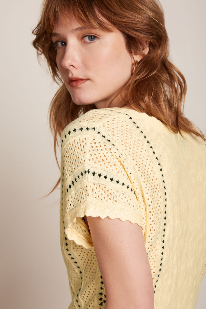 King Louie Lyra Top Marea Reed Yellow #farve_reed-yellow