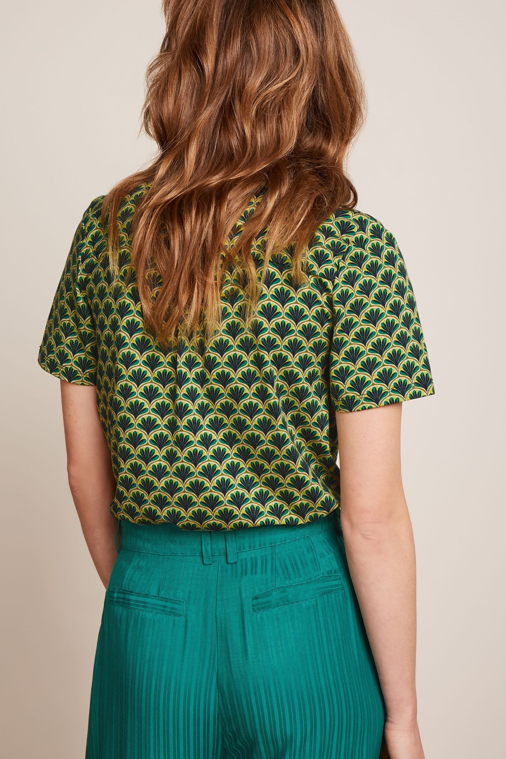 King Louie Maisie Blouse Touche #farve_beacon-blue