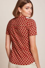 King Louie Maisie Blouse Touche #farve_true-red