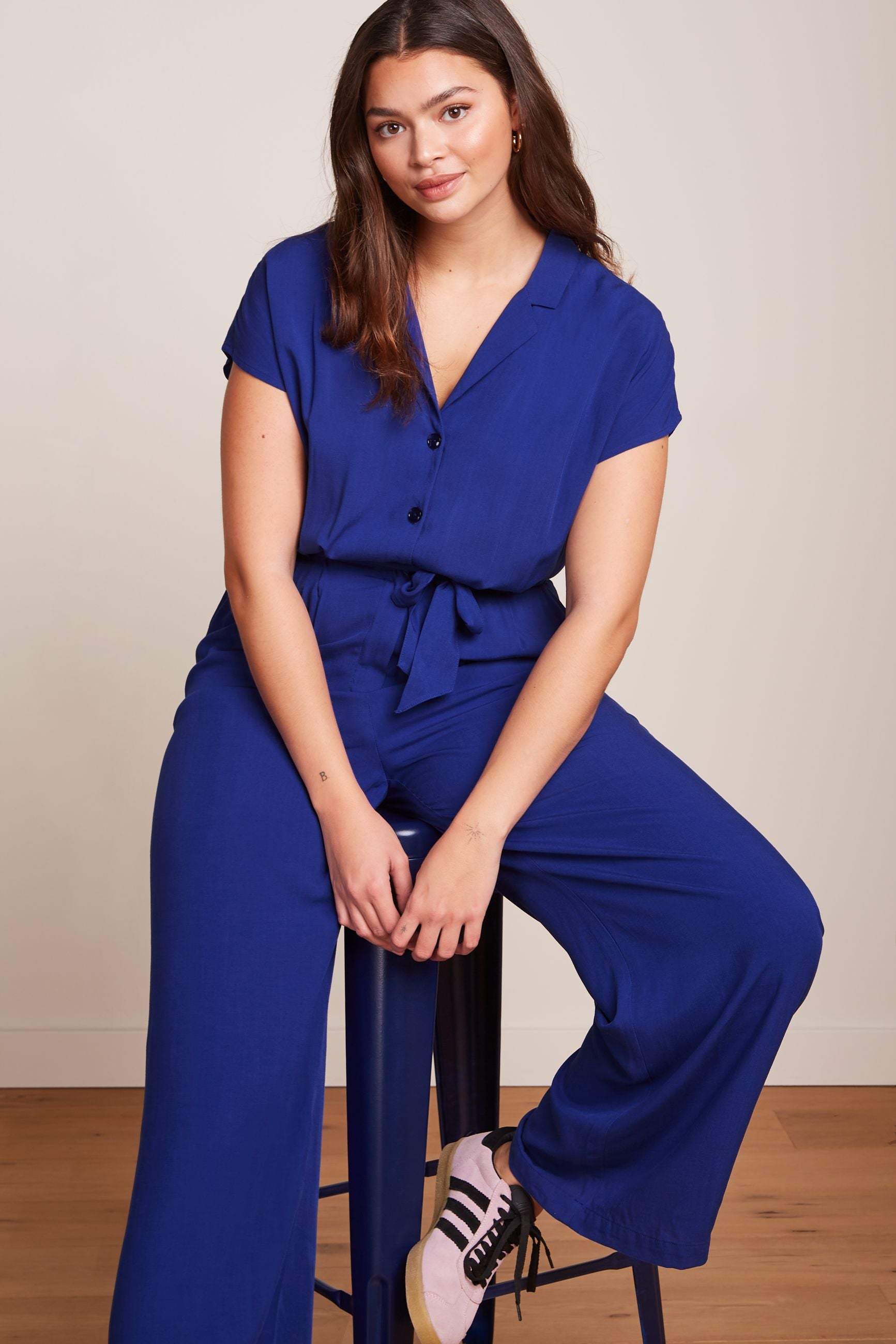King Louie Maria Jumpsuit Atomic #farve_bluing