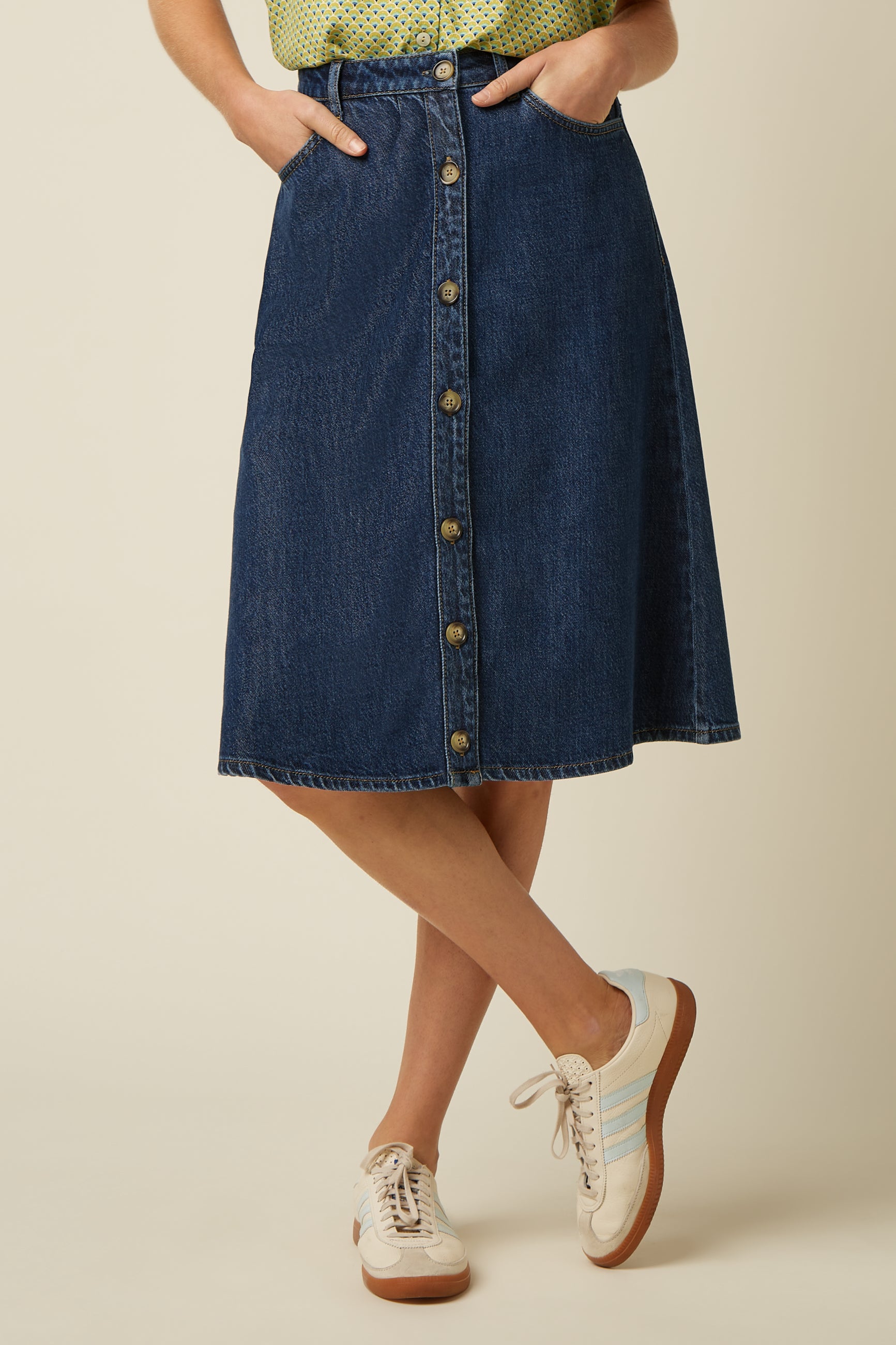 King Louie Marie Skirt Playa Denim