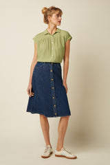 King Louie Marie Skirt Playa Denim