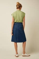 King Louie Marie Skirt Playa Denim