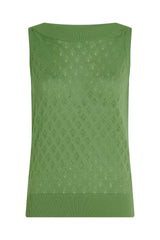 King Louie Nicky Top Mateo Knit Jade Green #farve_jade-green