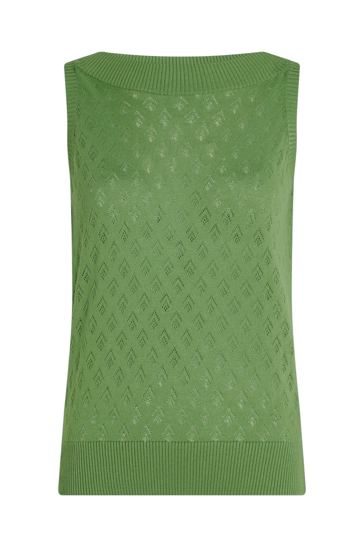 King Louie Nicky Top Mateo Knit Jade Green #farve_jade-green