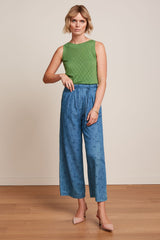 King Louie Nicky Top Mateo Knit Jade Green #farve_jade-green