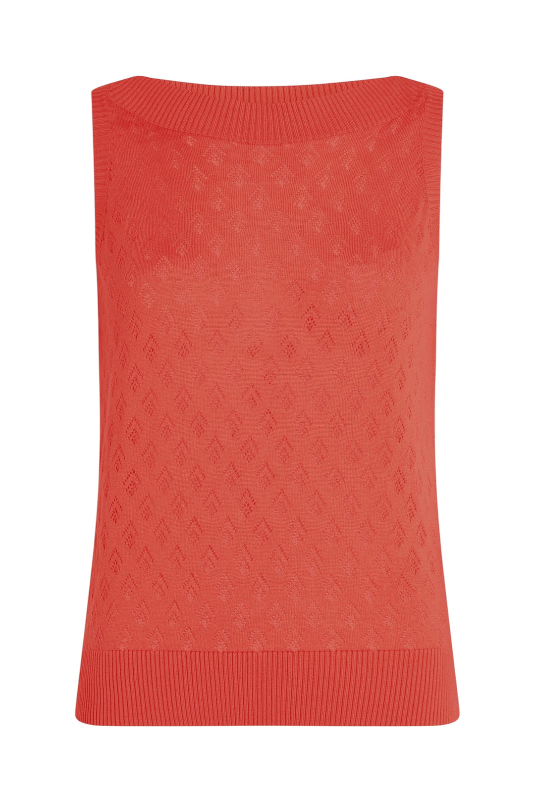 King Louie Nicky Top Mateo Knit Tweed Orange #farve_tweed-orange